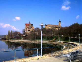 Uferpromenade am Süßen See in Seeburg - Mansfelder Seengebiet